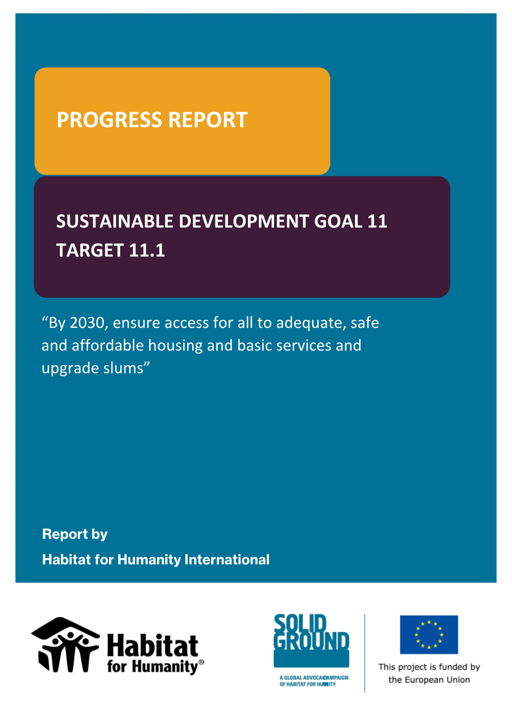 SDG Progress Report