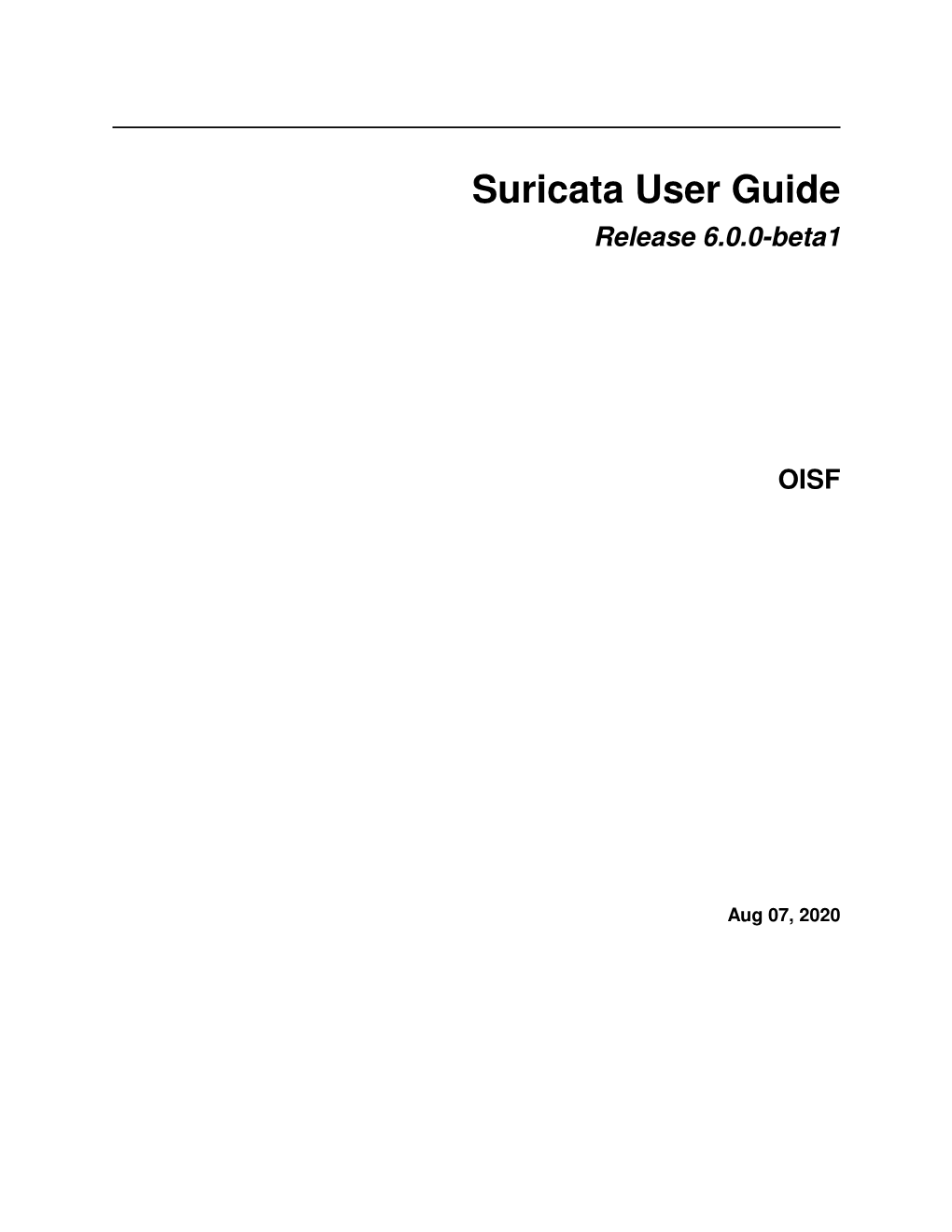 Suricata-6.0.0-Beta1