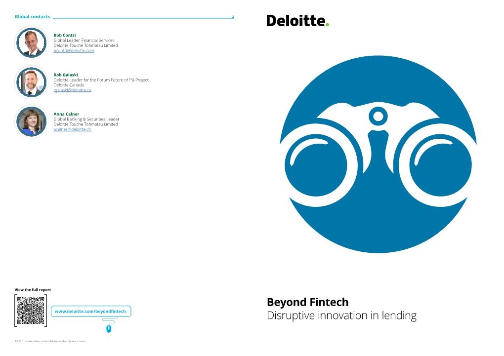 Beyond Fintech Disruptive Innovation in Lending