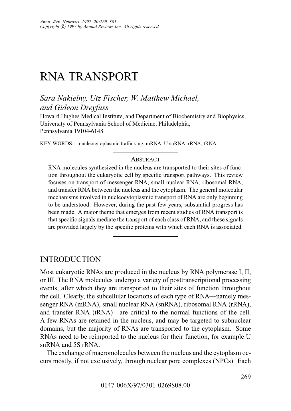 Rna Transport