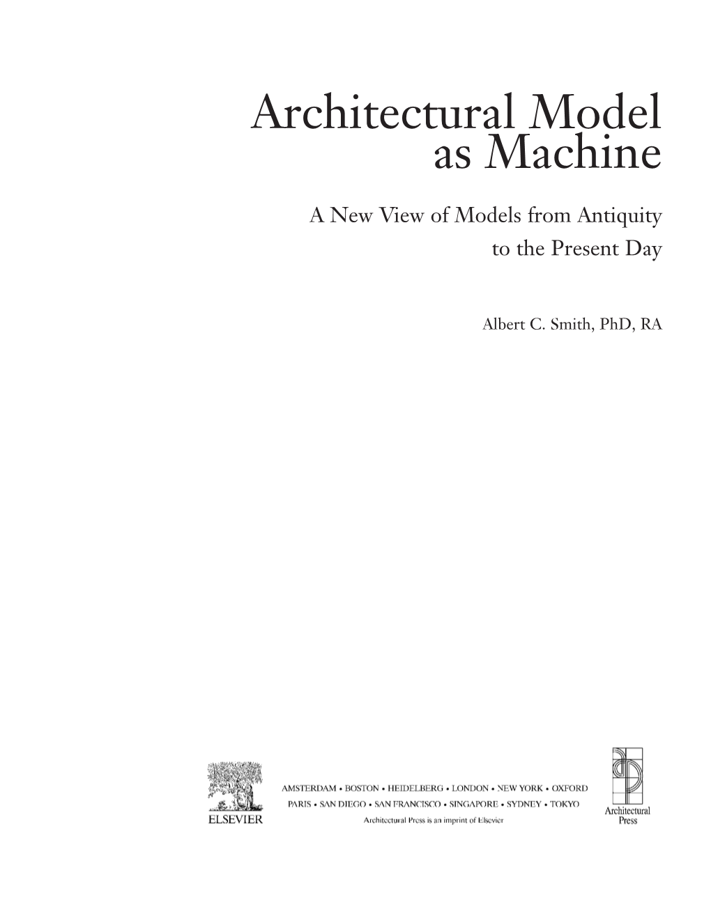 Architectural Model As Machine