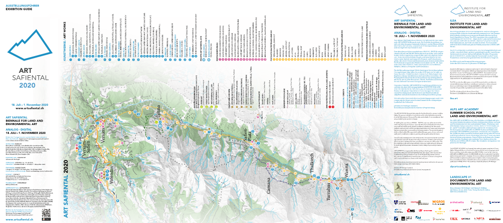 ART SAFIENTAL 2020 Trin Chur 1 JAMES BRIDLE Bonaduz a VALENDAS, BAHNHOFSTRASSE B 1 1 5 ILANZ, VOR DEM RATHAUS