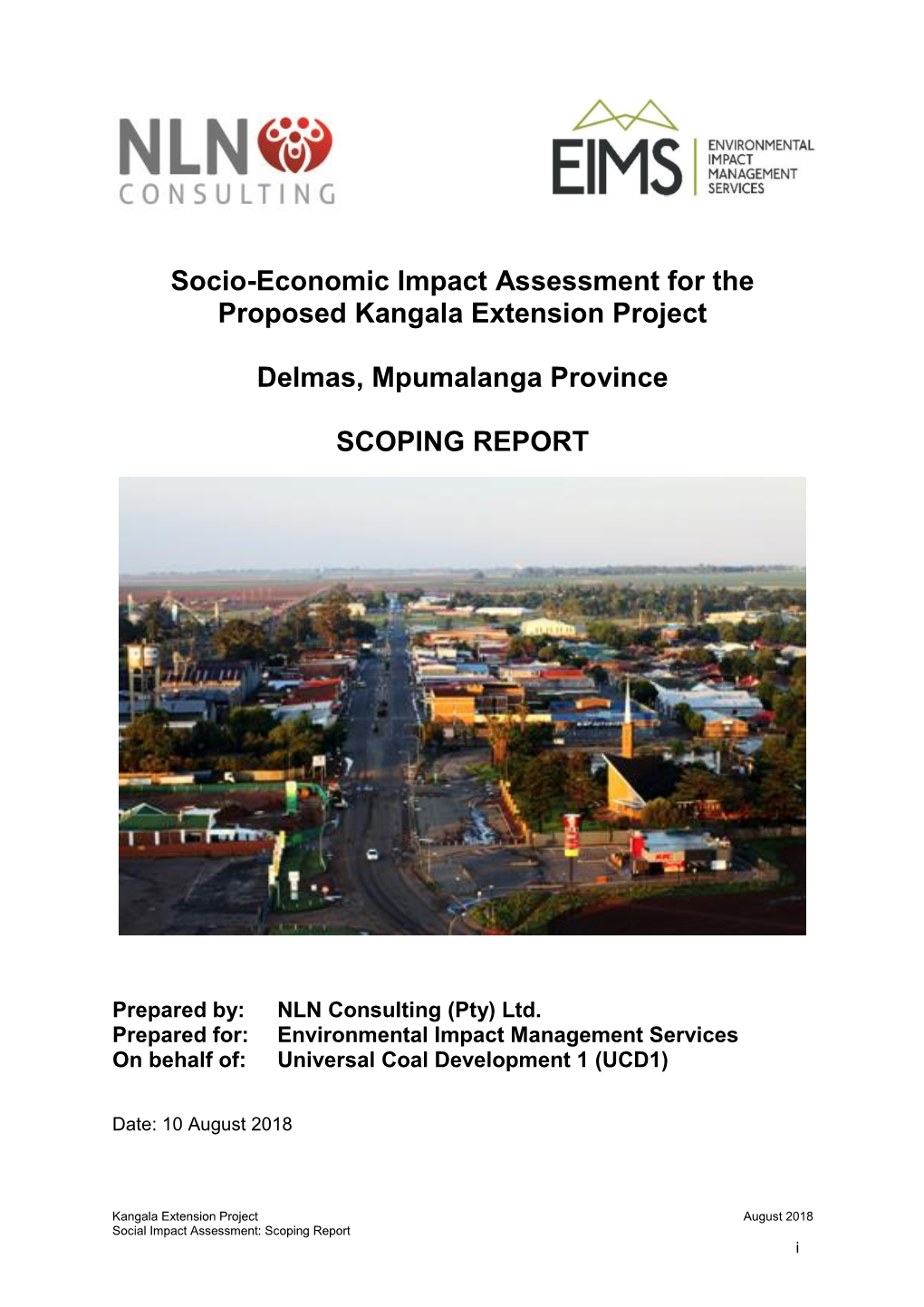 Socio-Economic Impact Assessment for the Proposed Kangala Extension Project