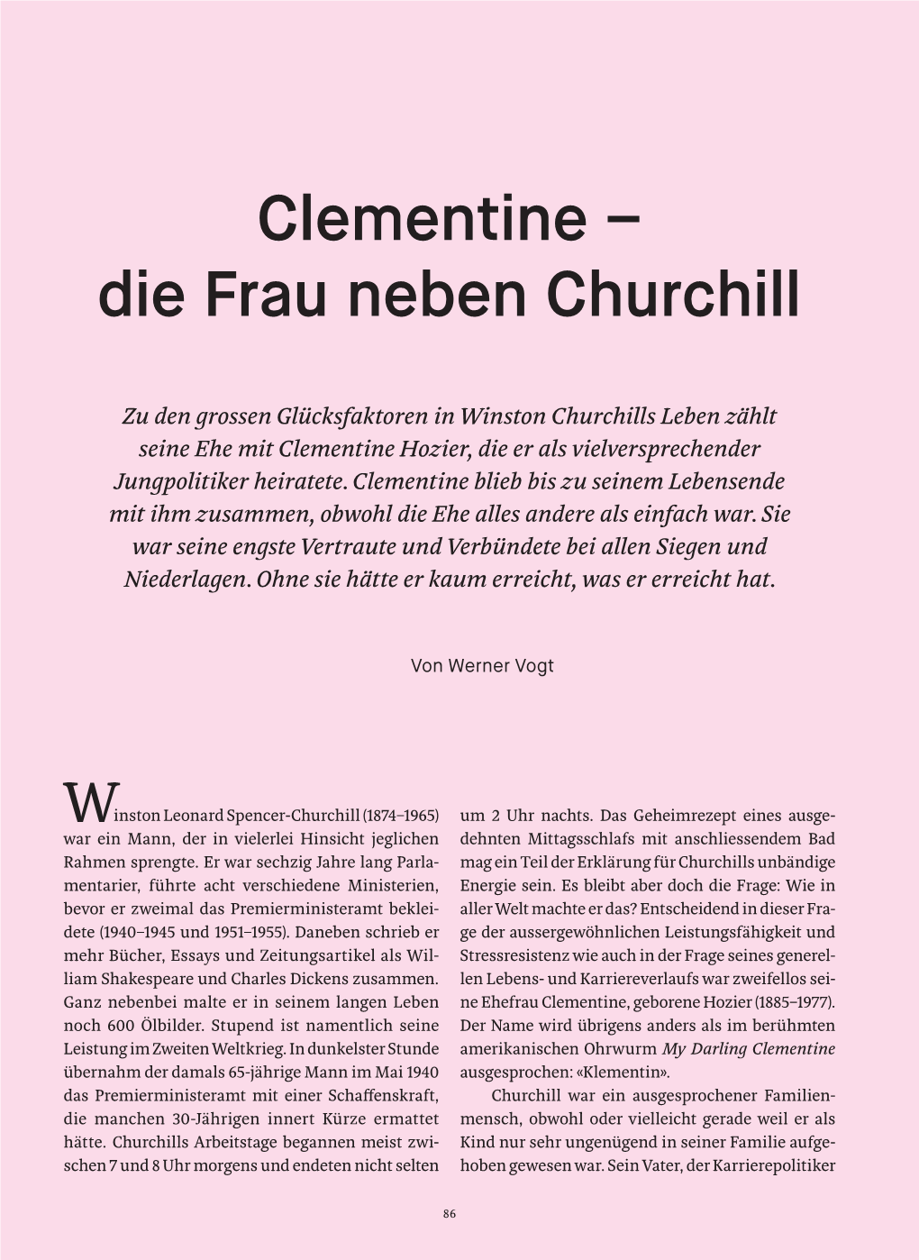 Clementine – Die Frau Neben Churchill