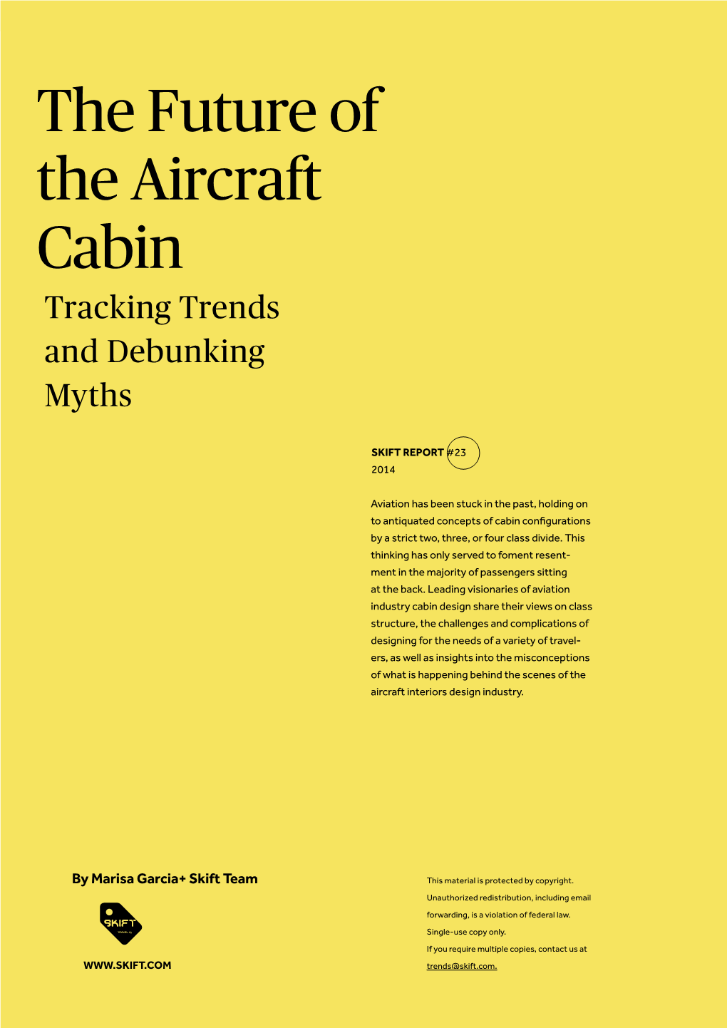 The Future of the Aircraft Cabin Tracking Trends and Debunking Myths