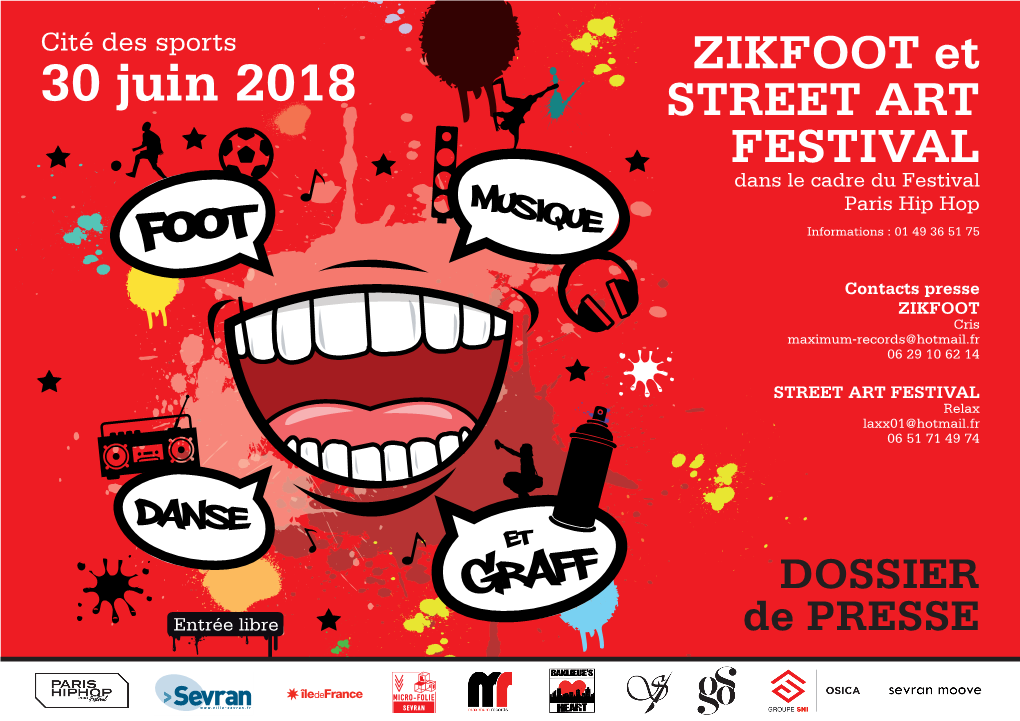 Dossier De Presse Zikfoot Et Street Art Festival 2018