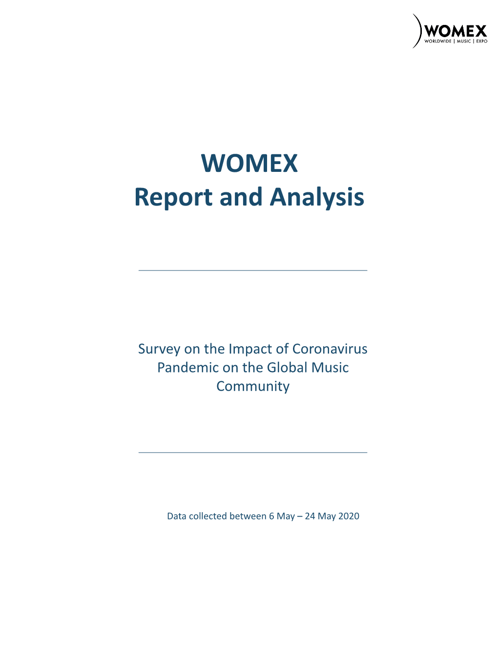 WOMEX Survey Report and Analysis