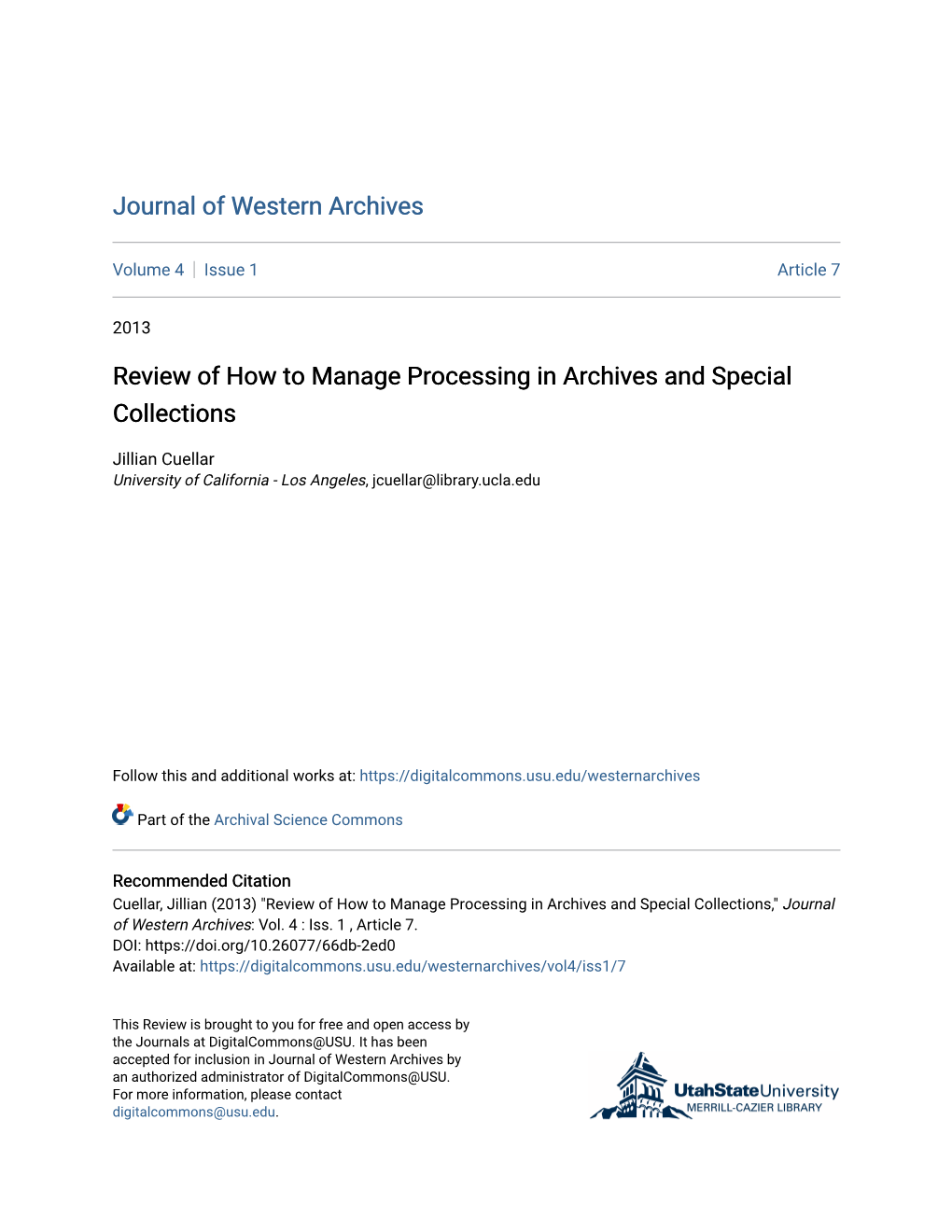 Review of How to Manage Processing in Archives and Special Collections
