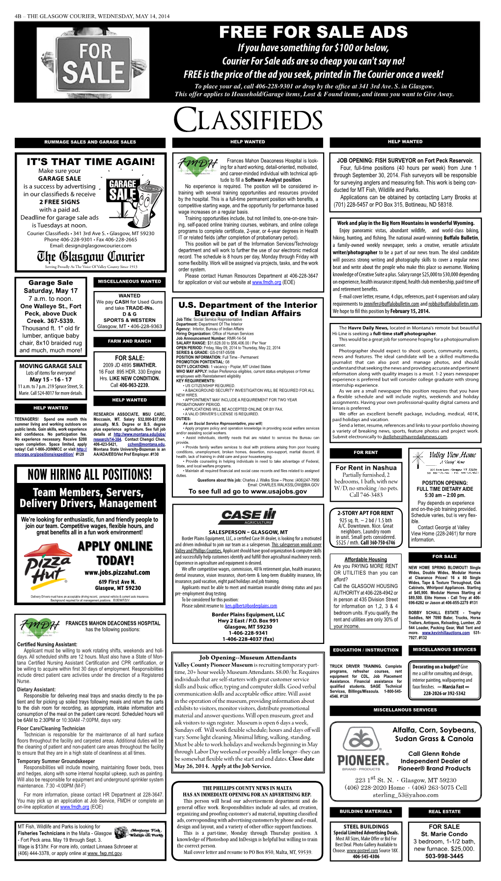 Classifieds Classifieds