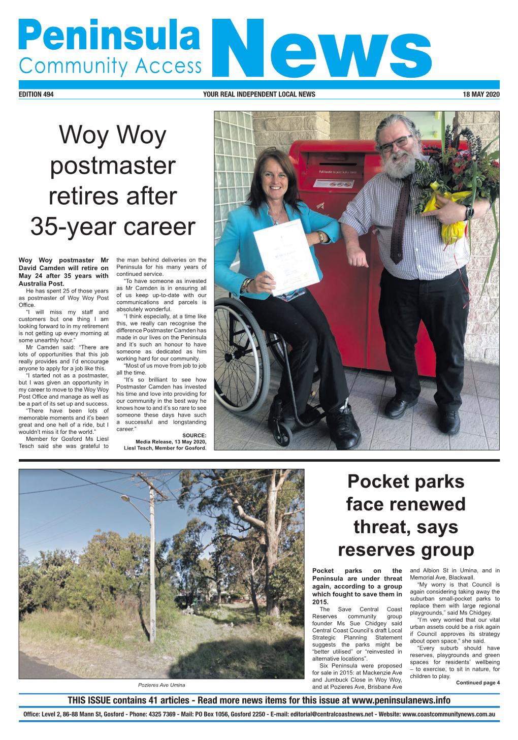 Woy Woy Postmaster Retires After 35-Year Career