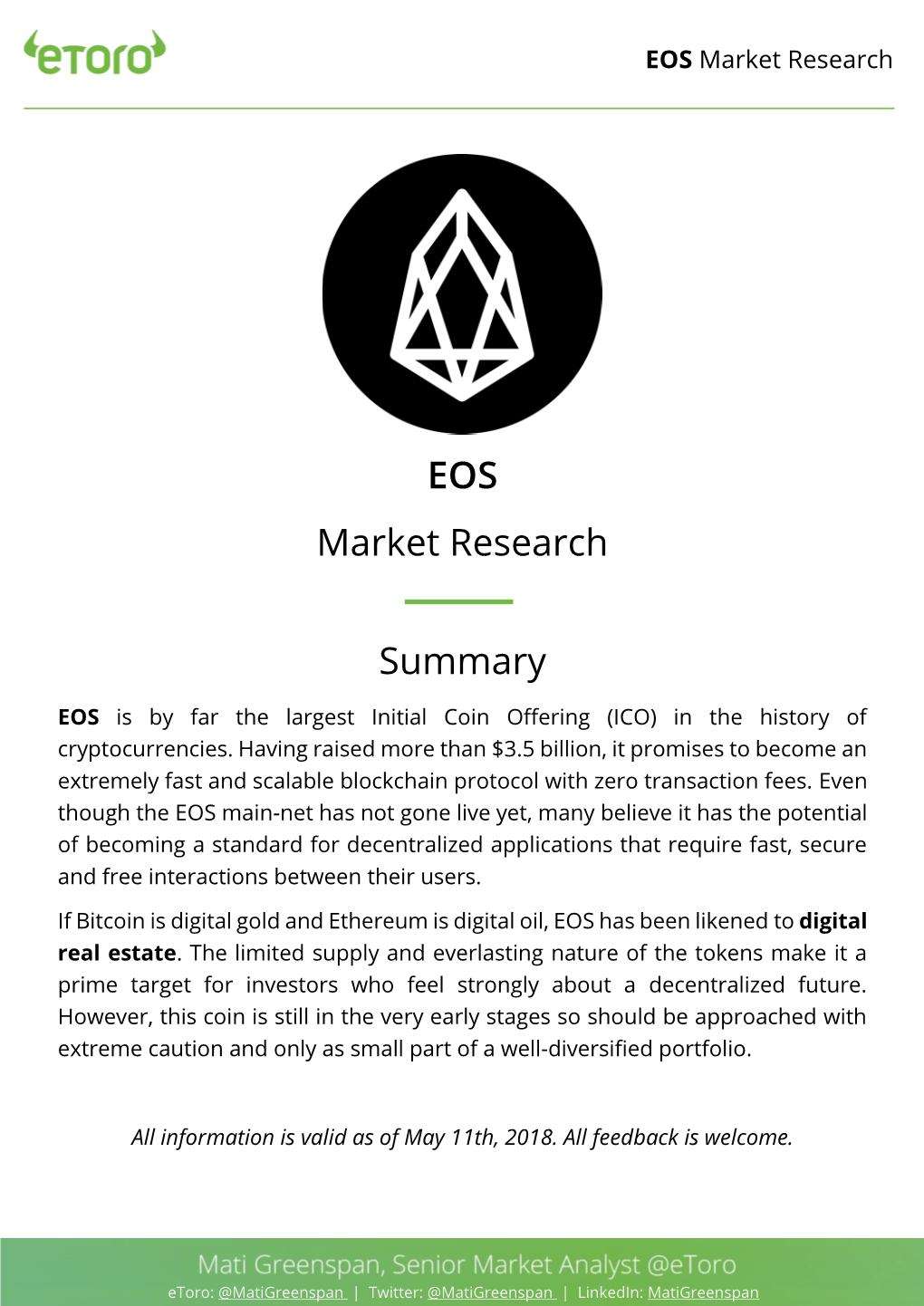 EOS Market Research Summary