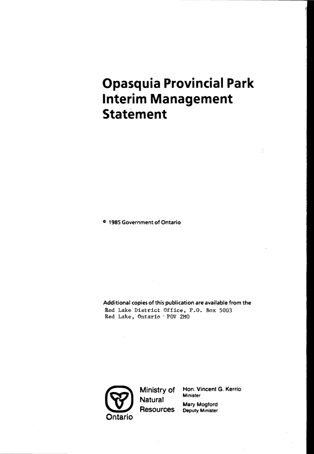 Opasquia Provincial Park