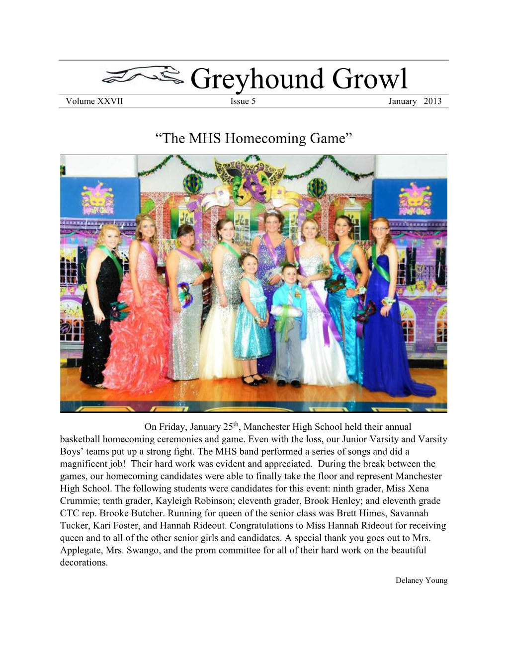 Greyhound Growl (PDF)