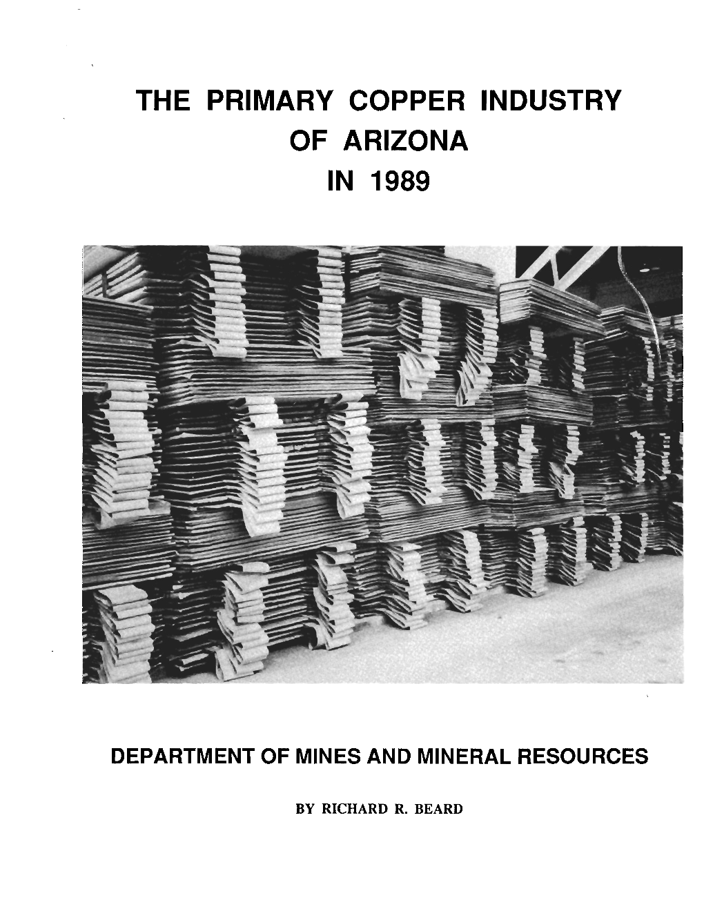 Primary Copper Industry of Arizona in 1989