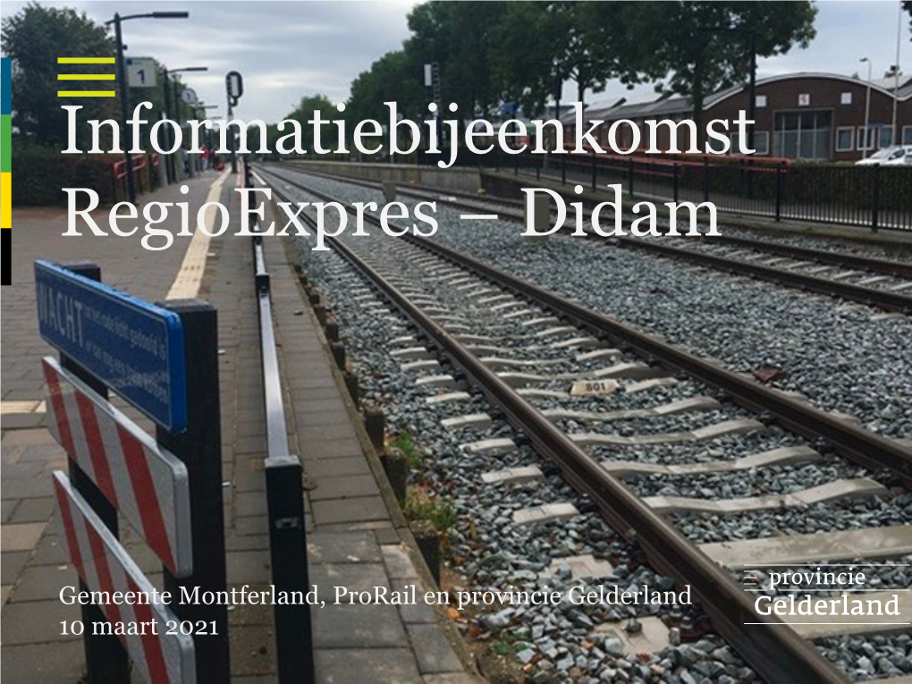 Informatiebijeenkomst Regioexpres Montferland 10 Maart 2021