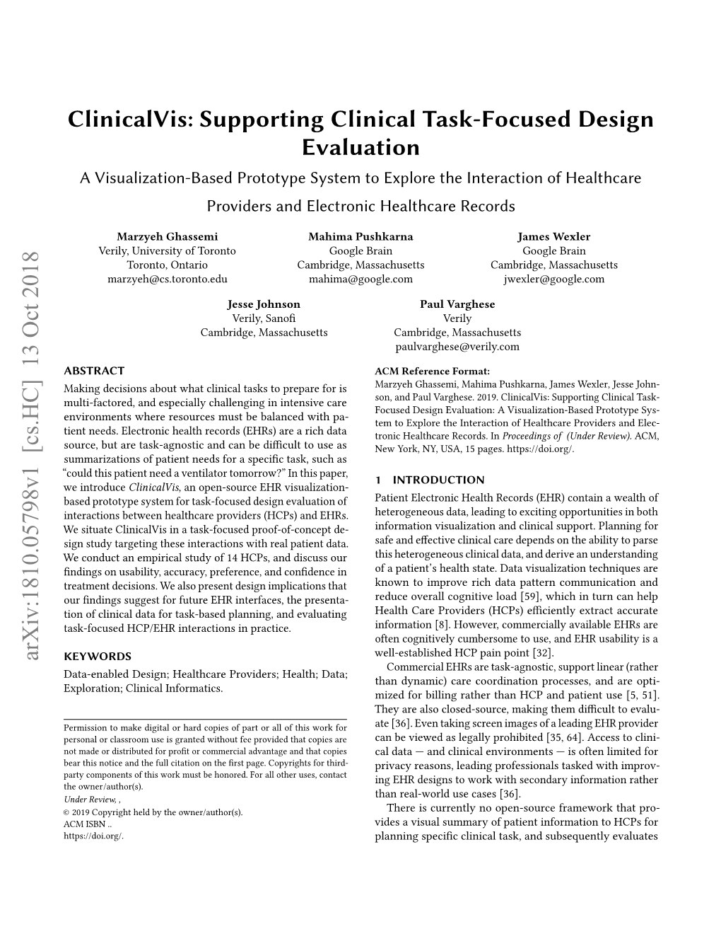 Supporting Clinical Task-Focused Design Evaluation