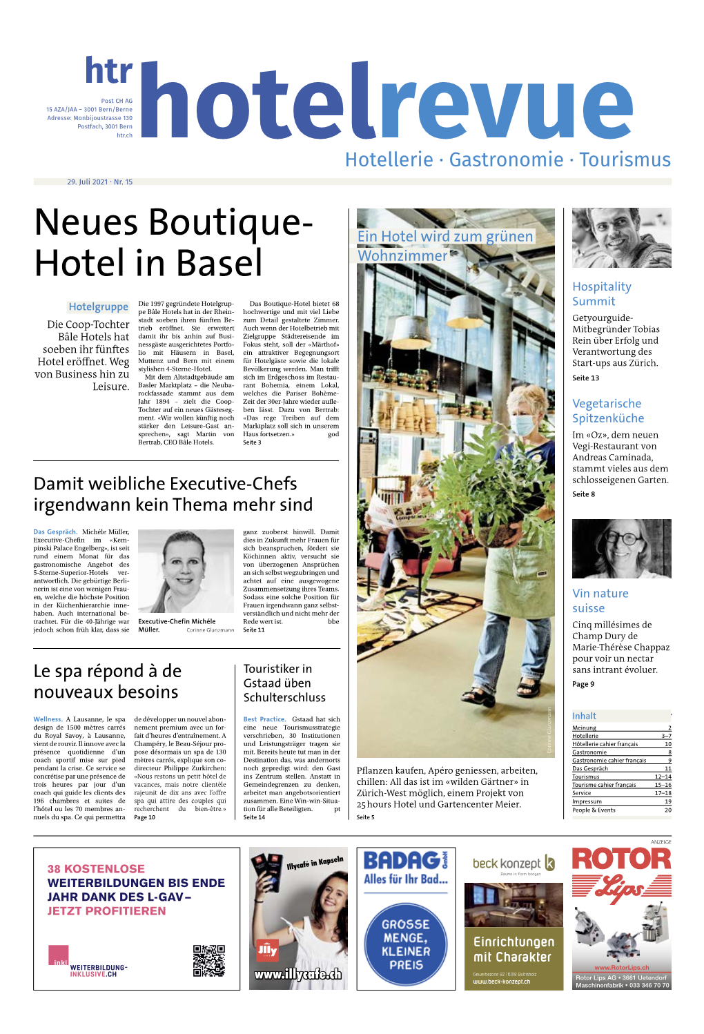 Neues Boutique- Hotel in Basel