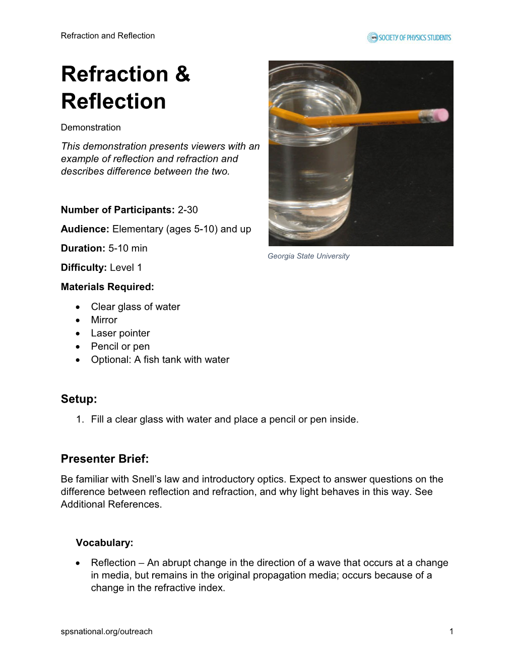 Refraction & Reflection