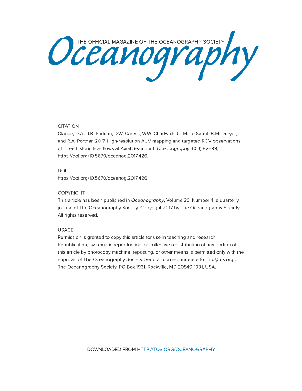 High-Resolution AUV Mapping and Targeted ROV Observations of Three Historical Lava Flows at Axial Seamount