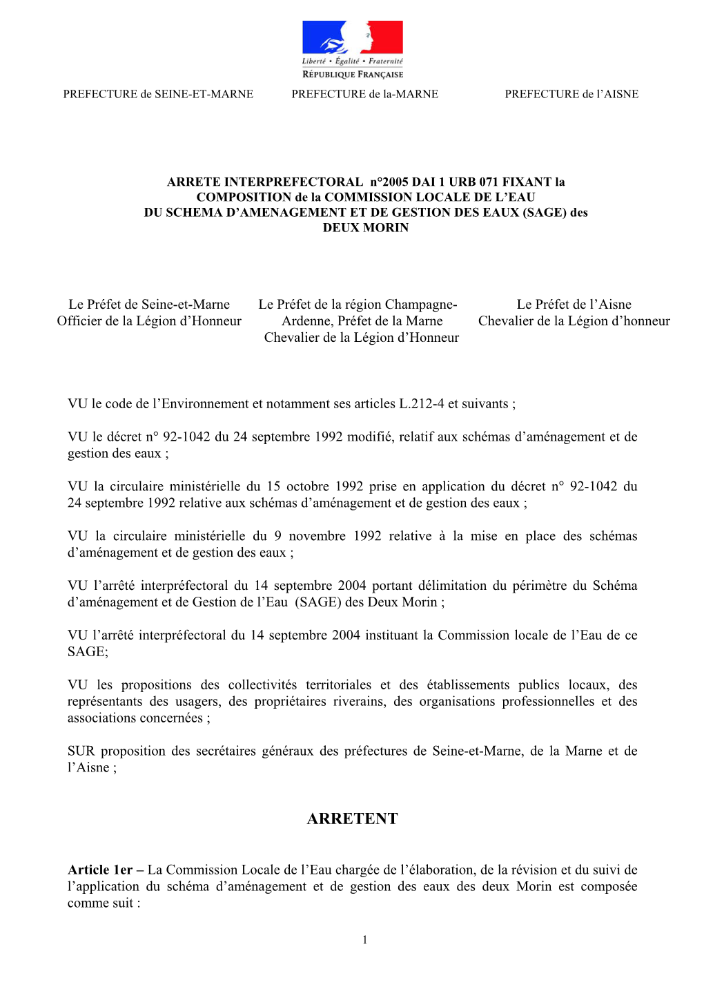 Lettre Administrative