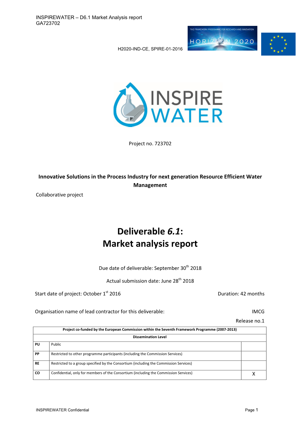 Deliverable 6.1: Market Analysis Report