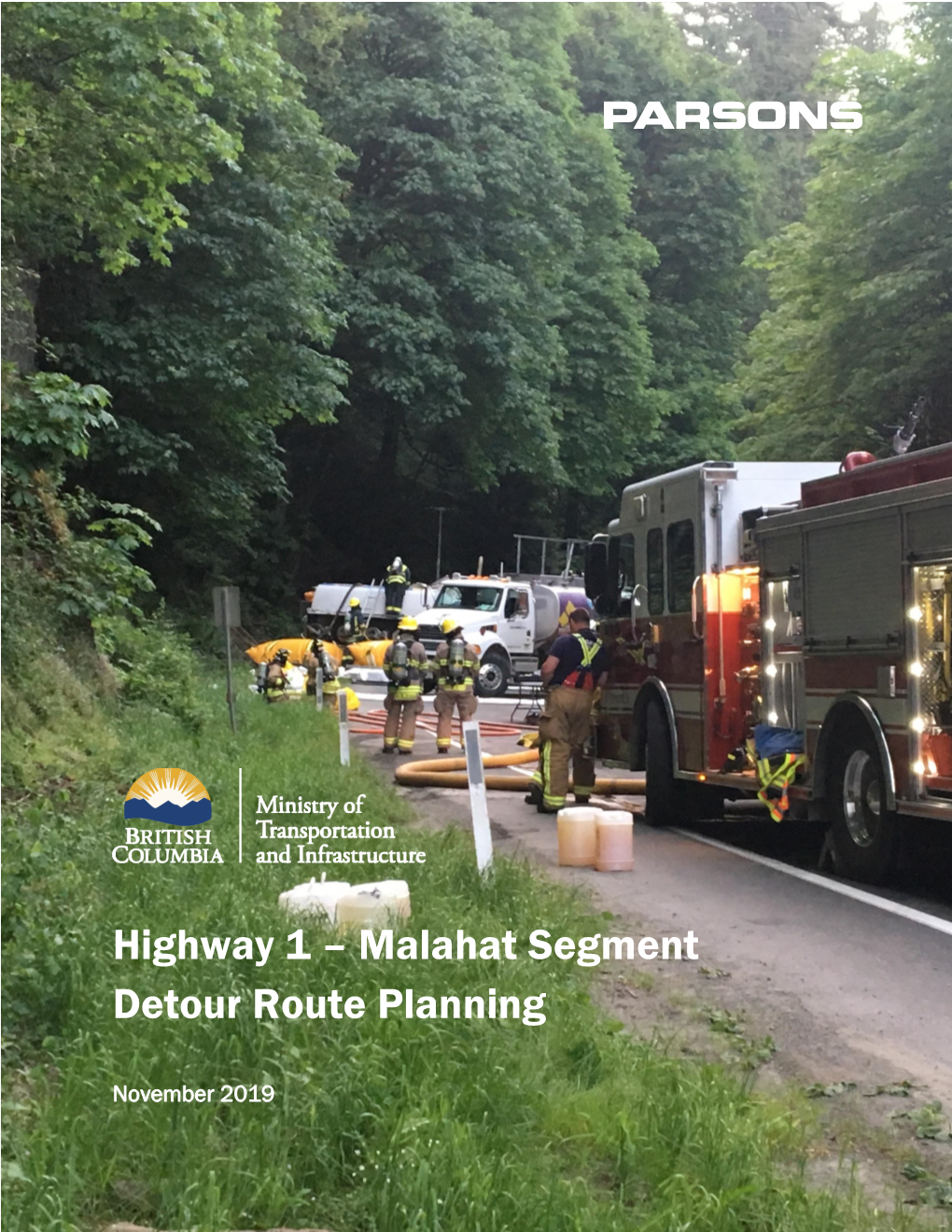 Highway 1 Malahat Segment Emergency Detour Route Planning