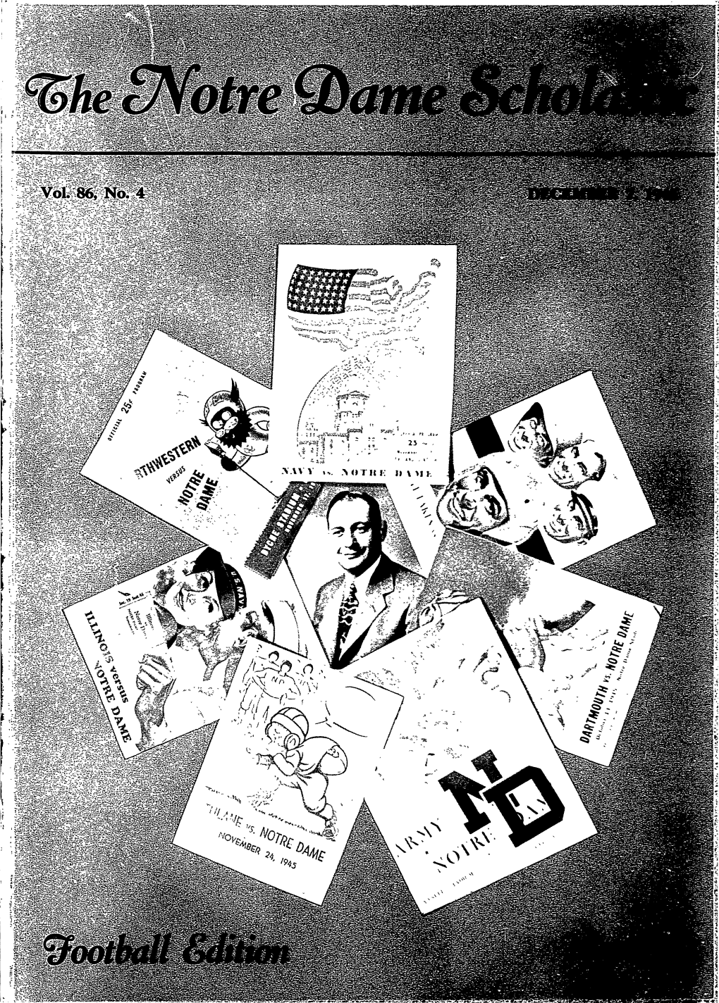 Notre Dame Scholastic, Vol. 86, No. 04 -- 7 December 1945