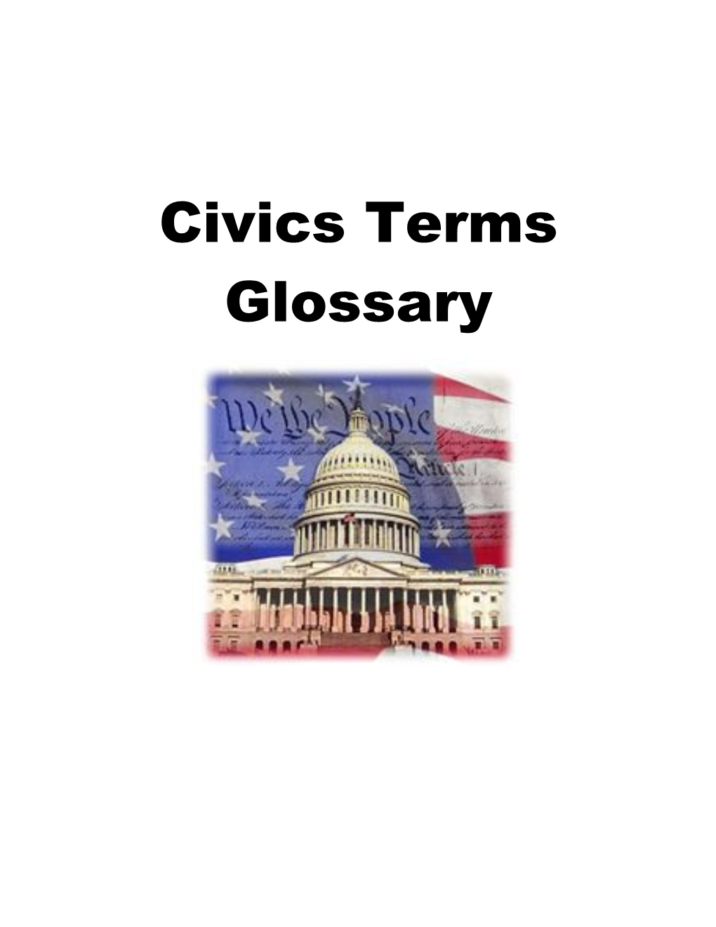 Civics Terms Glossary