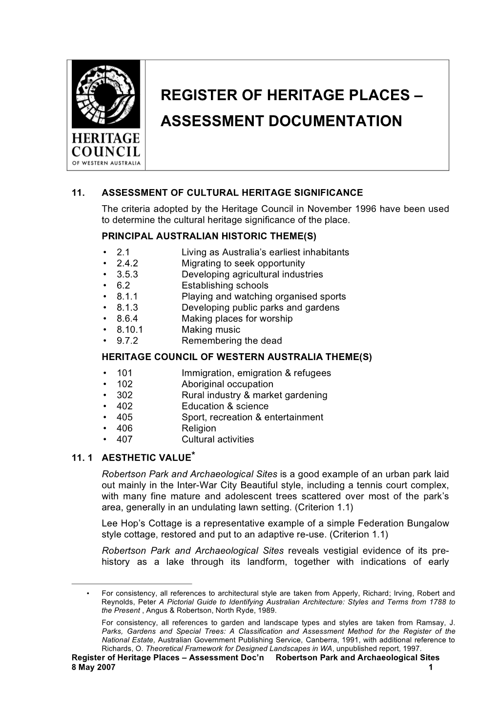 Assessment Documentation