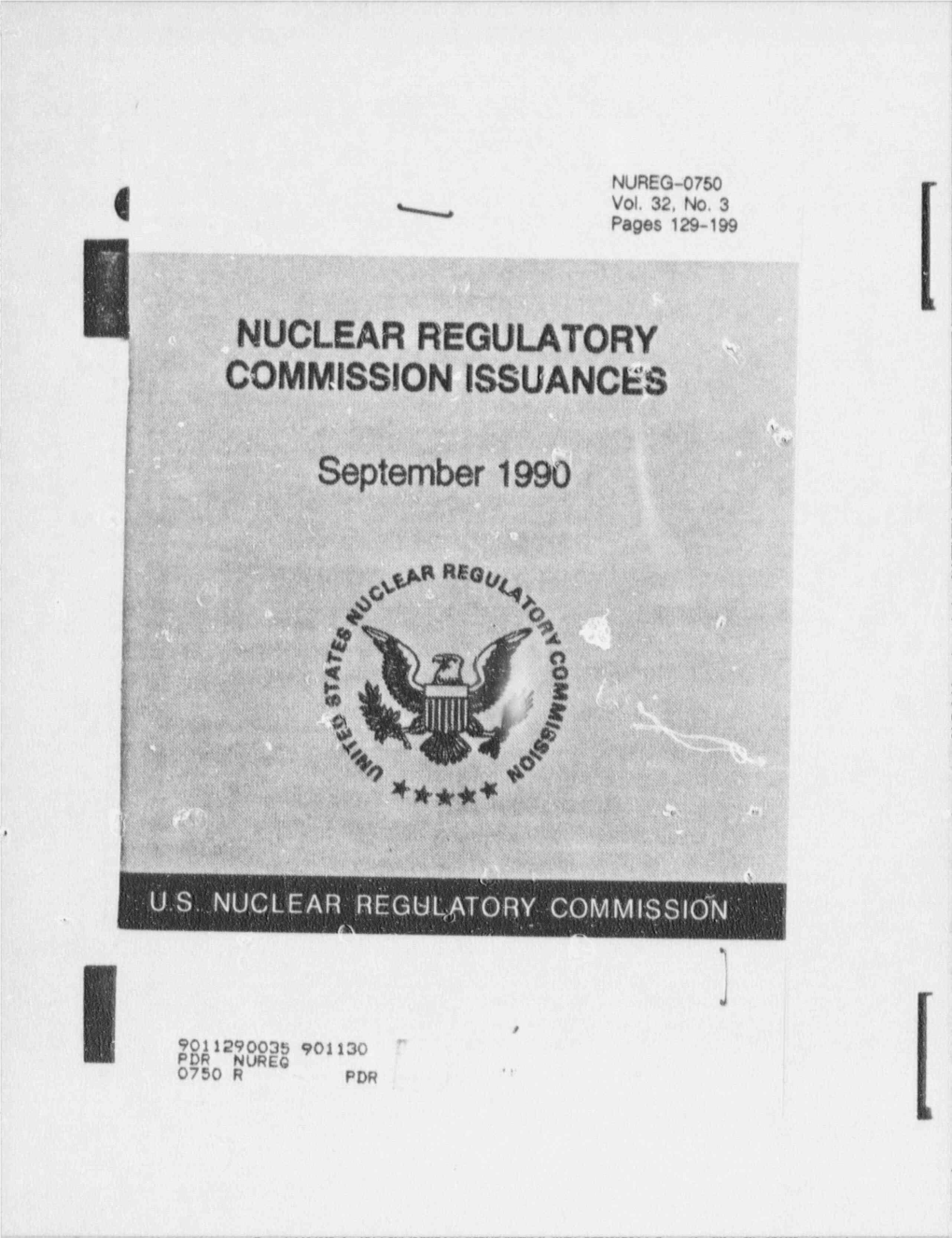 Nuclear Regulatory Commission Issuances For