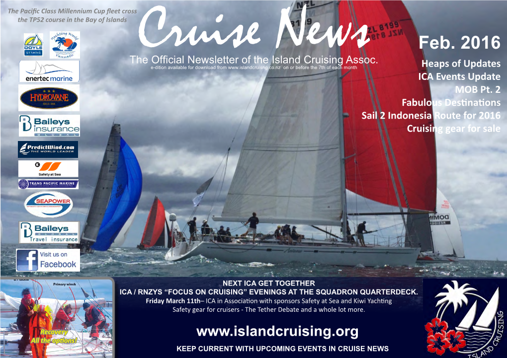 Feb. 2016 the Official Newsletter of the Island Cruising Assoc