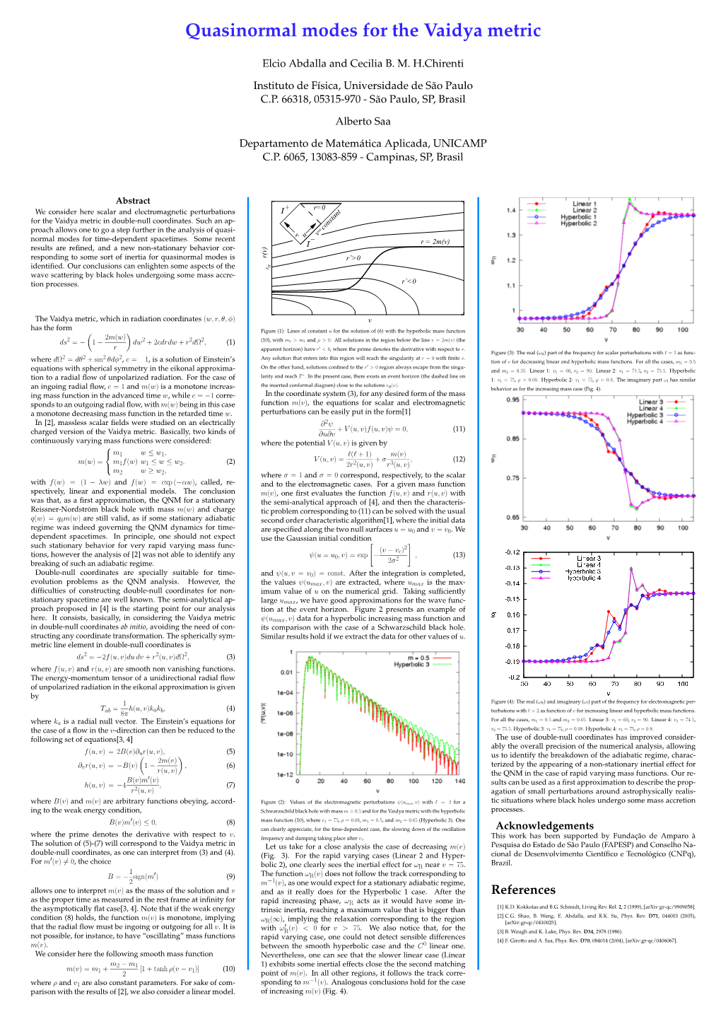 Quasinormal Modes for the Vaidya Metric