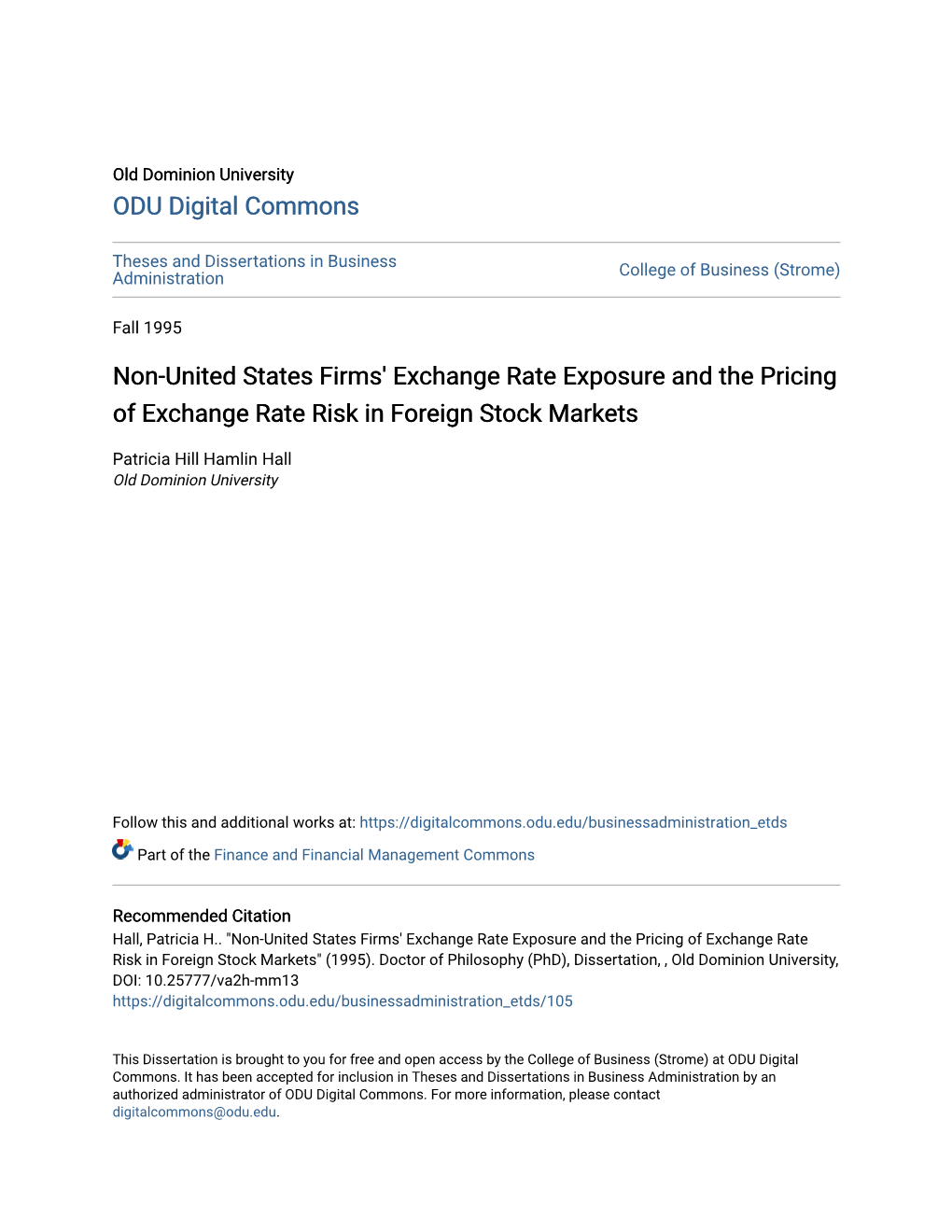 Non-United States Firms' Exchange Rate Exposure and the Pricing of Exchange Rate Risk in Foreign Stock Markets