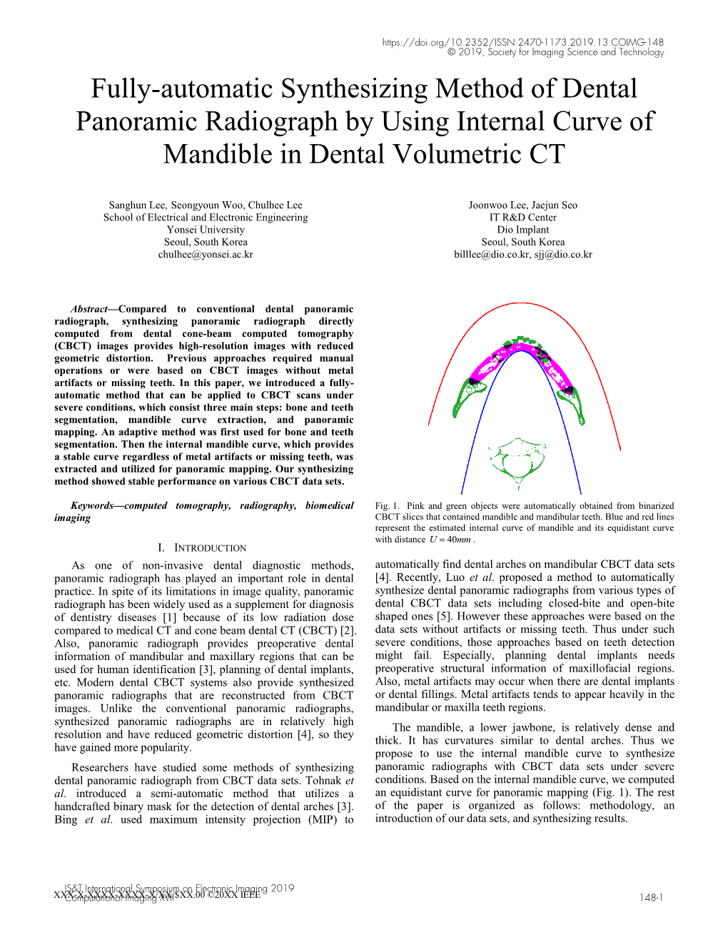 Fully-Automatic Synthesizing Method of Dental Panoramic Radiograph by Using Internal Curve of Mandible in Dental Volumetric CT