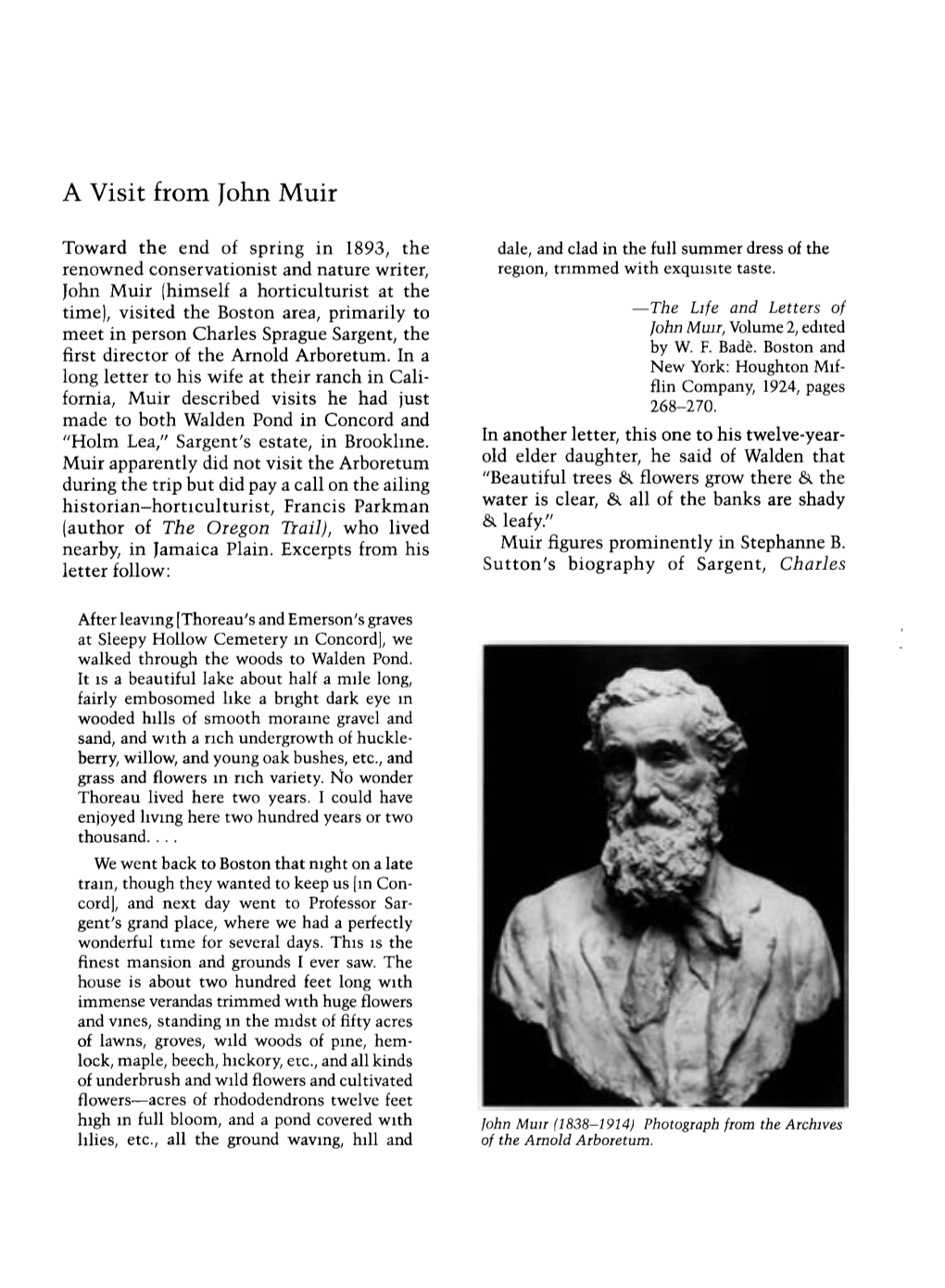 A Visit from John Muir