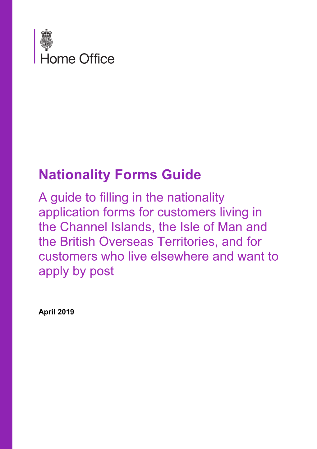 Nationality Forms Guide