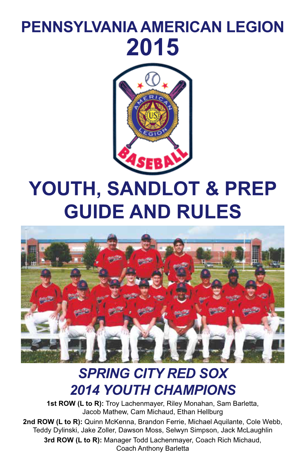 Youth, Sandlot & Prep Guide and Rules