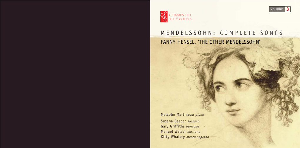 Mendelssohn: Fanny Hensel, ‘The Other Mendelssohn’