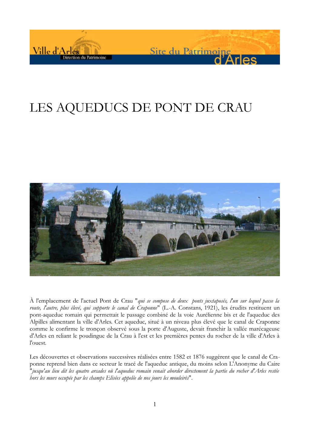 Pont De Crau CAG 2008 Arles Craponne