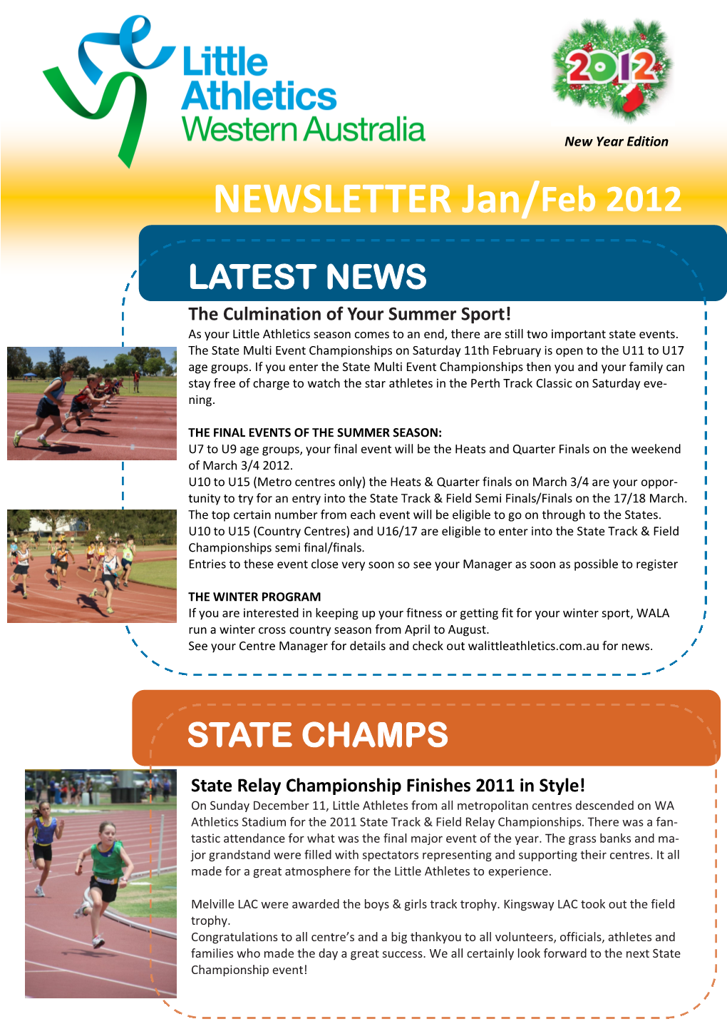 NEWSLETTER Jan/Feb 2012