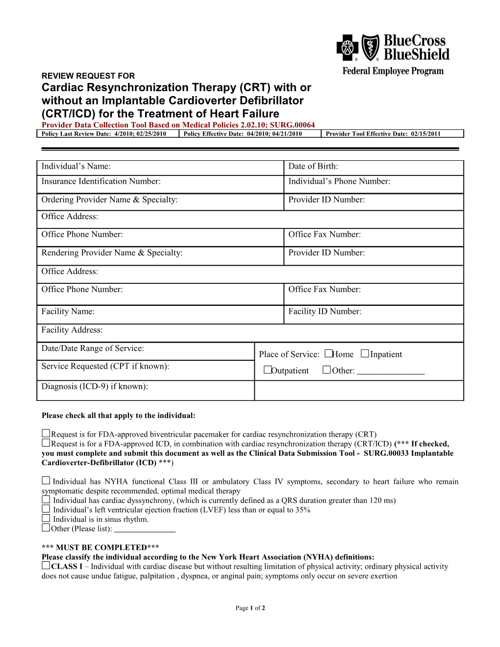 Cardiac Resynchronization Therapy