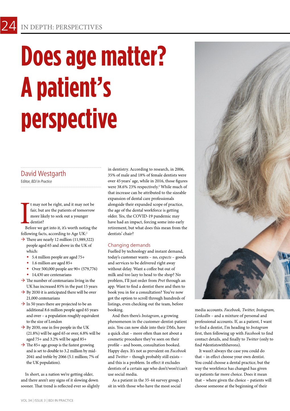 Does Age Matter? a Patient's Perspective