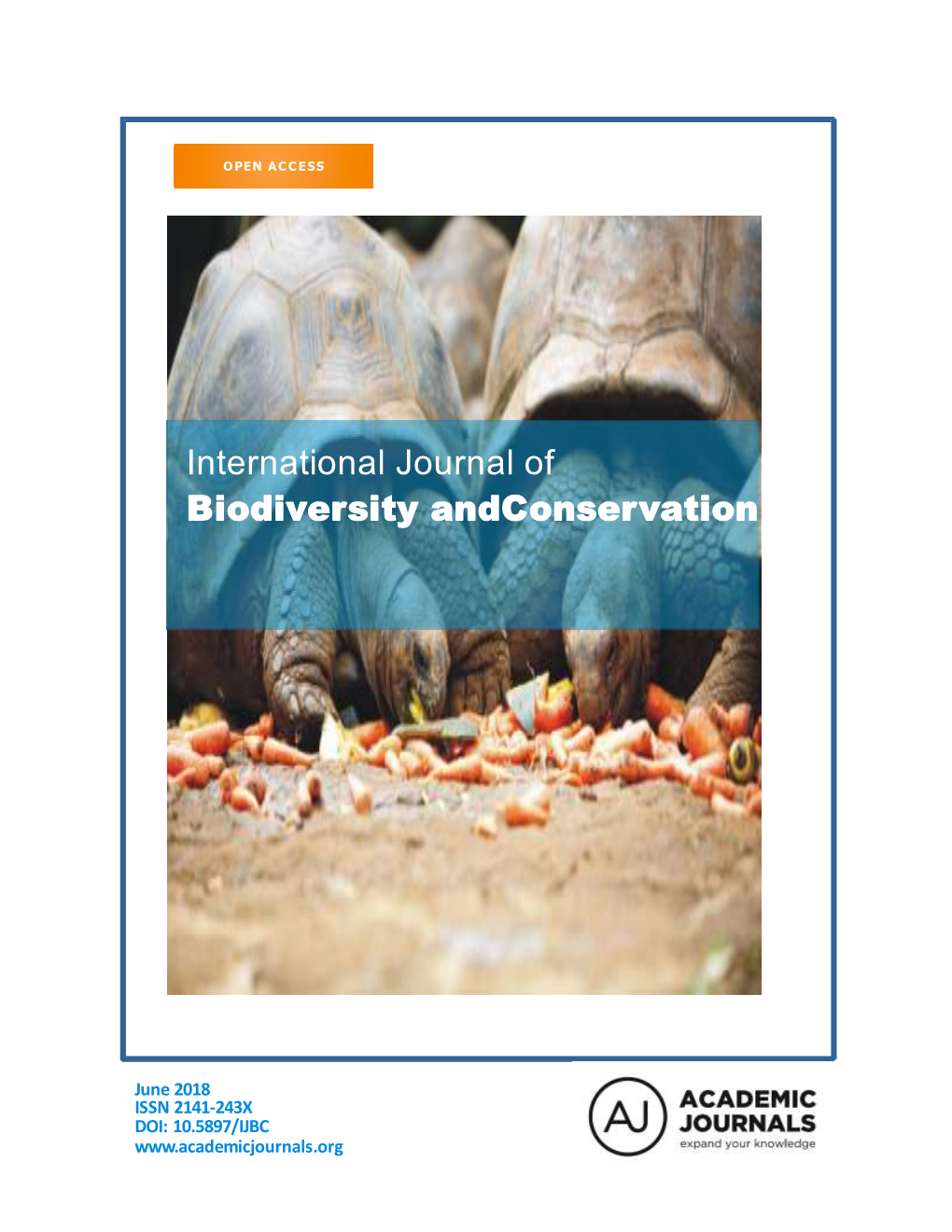 International Journal of Biodiversity Andconservation