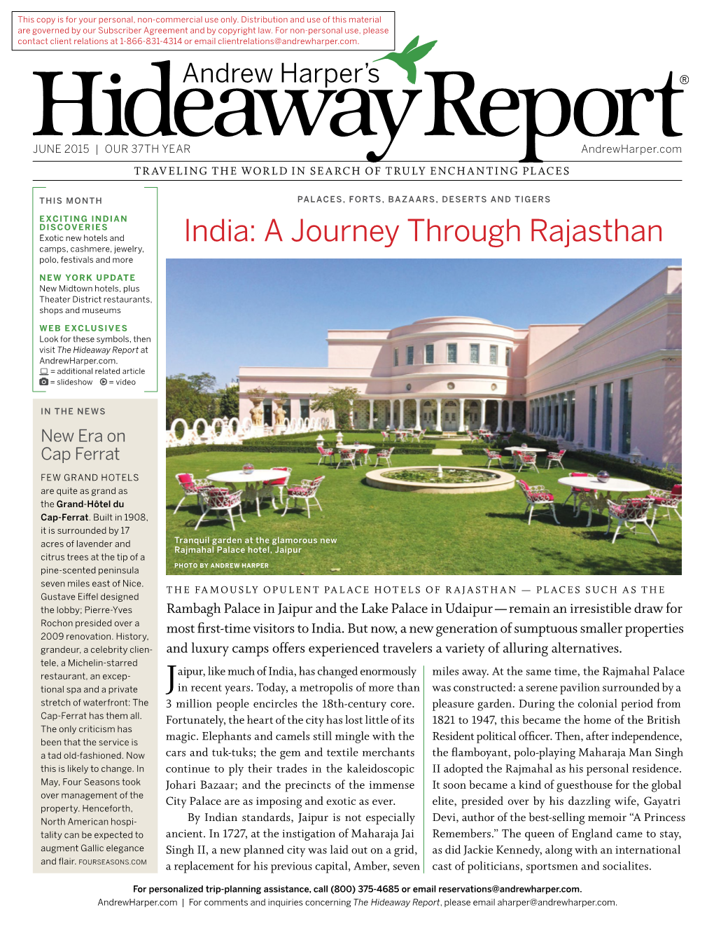 A Journey Through Rajasthan Camps, Cashmere, Jewelry, Polo, Festivals and More