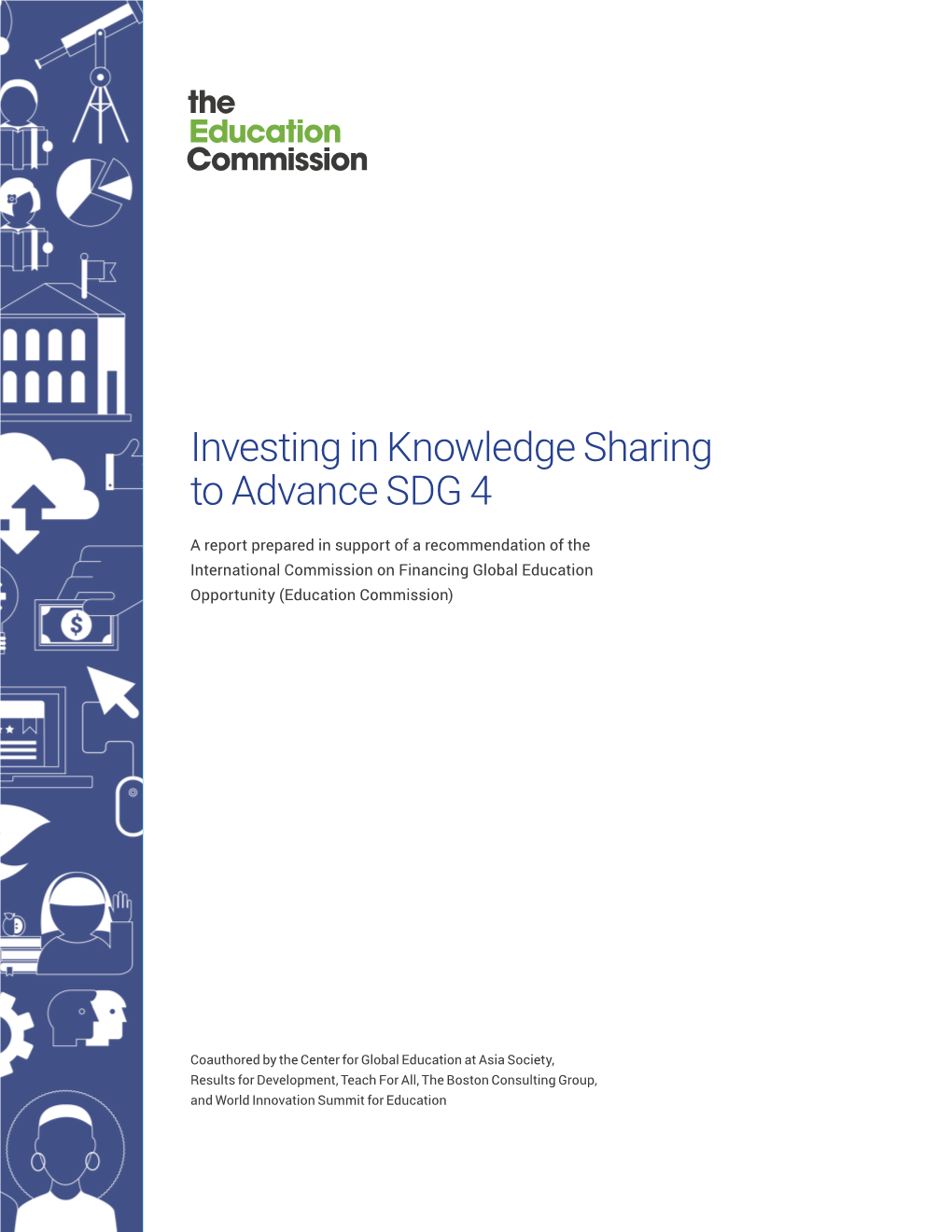 Investing in Knowledge Sharing to Advance SDG 4