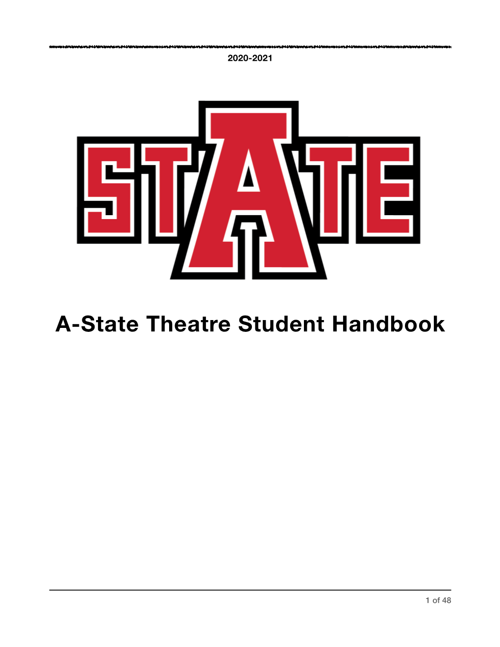 Theatre Student Handbook