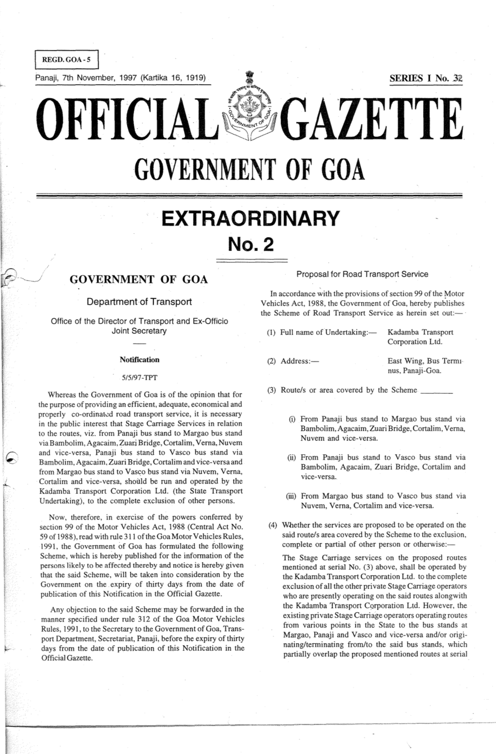 Official~~Gazette Government of Goa