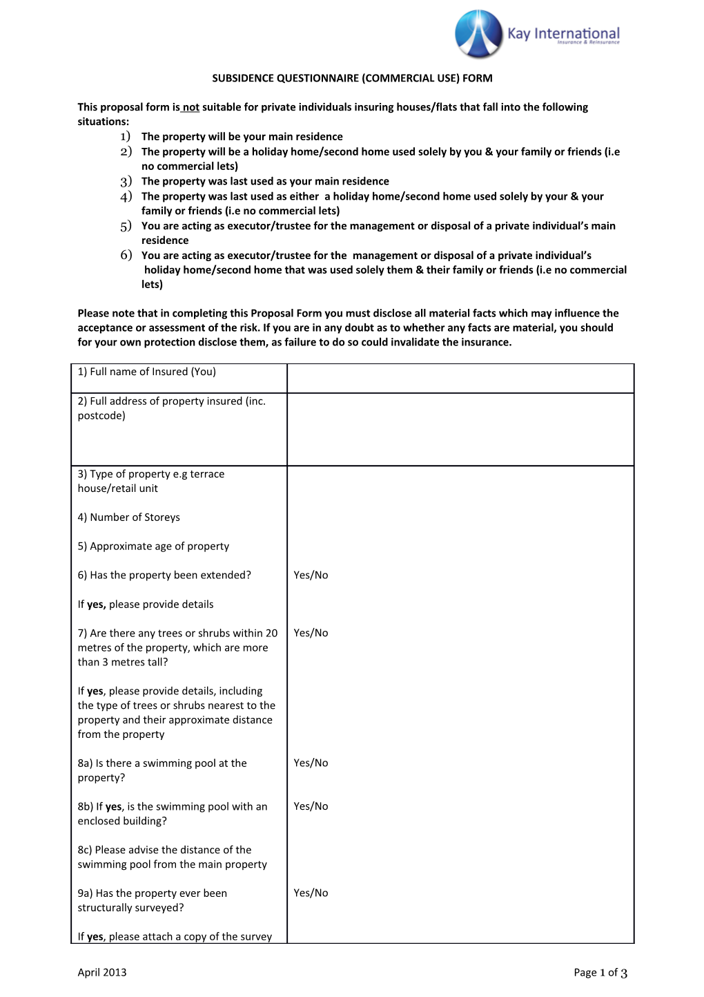 Commercial Combined Proposal