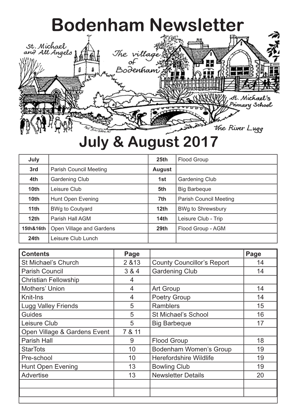 Bodenham Newsletter