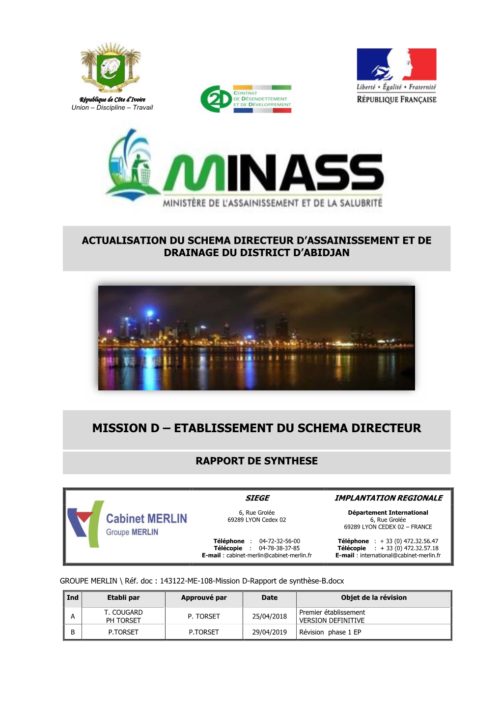 Mission D – Etablissement Du Schema Directeur